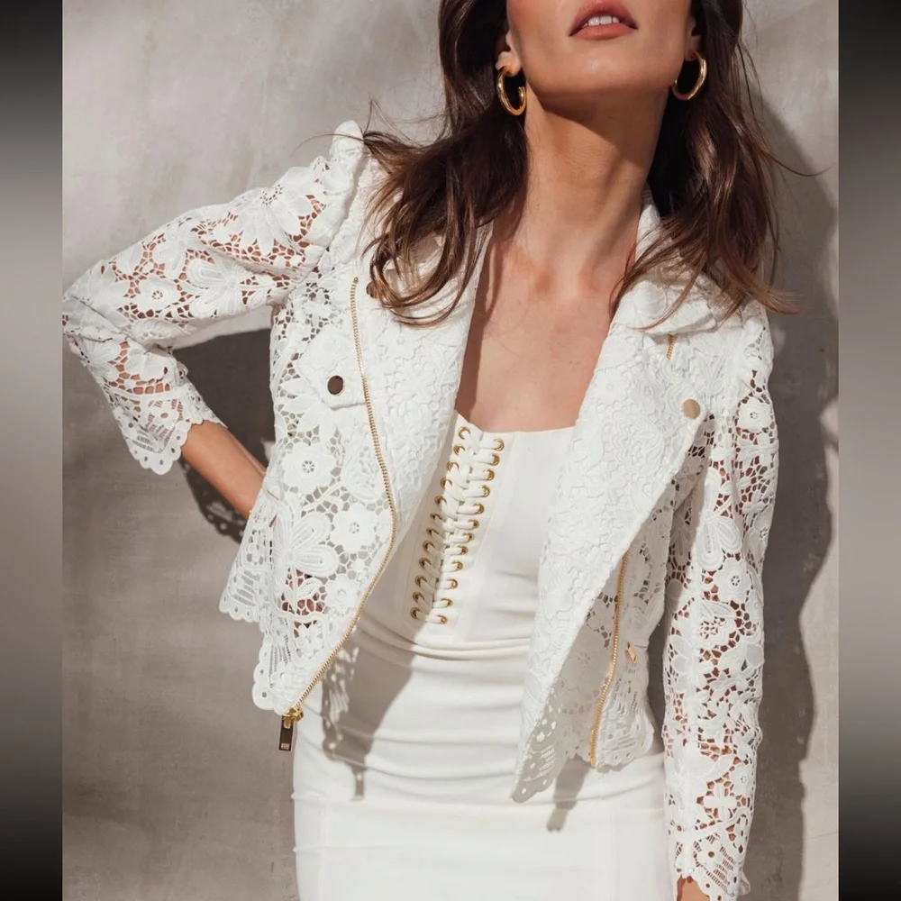 MALIBU LACE MOTO JACKET (FINAL SALE) - Picture 2 of 3